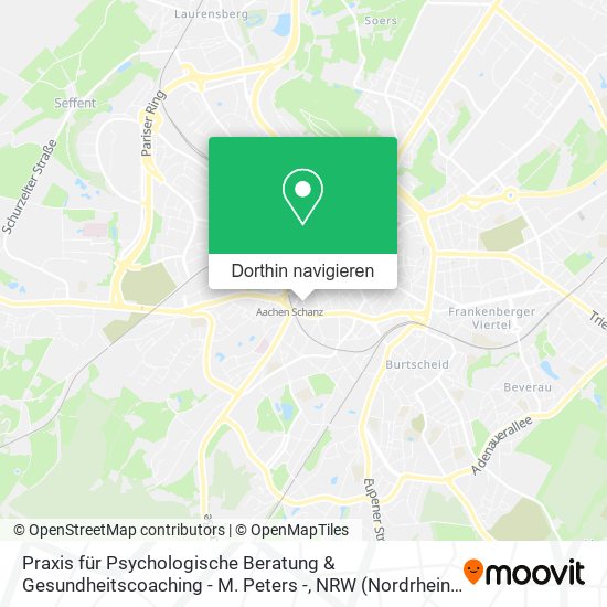 Praxis für Psychologische Beratung & Gesundheitscoaching - M. Peters - Karte
