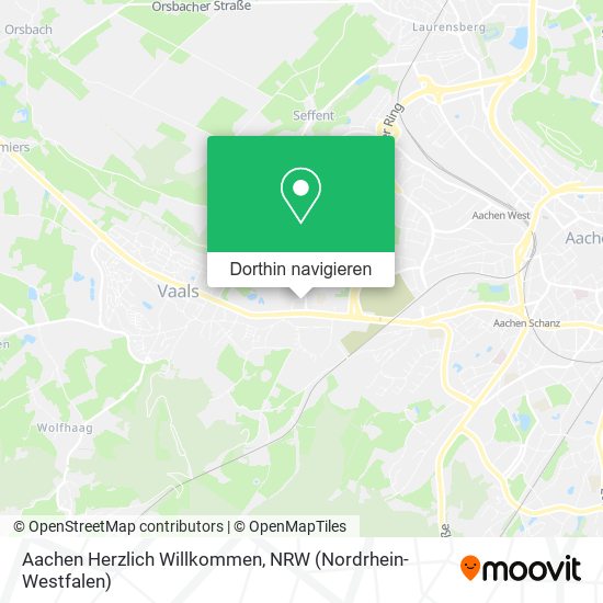 Aachen Herzlich Willkommen Karte