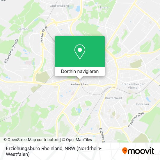 Erziehungsbüro Rheinland Karte