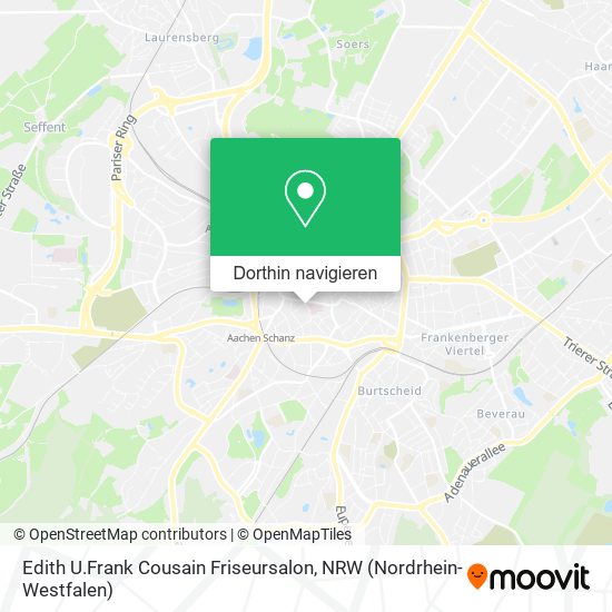 Edith U.Frank Cousain Friseursalon Karte