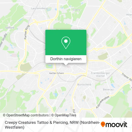 Creepy Creatures Tattoo & Piercing Karte