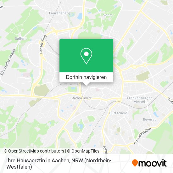 Ihre Hausaerztin in Aachen Karte