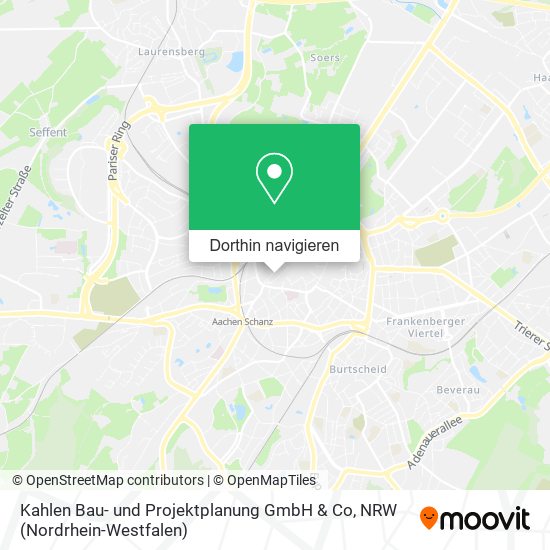 Kahlen Bau- und Projektplanung GmbH & Co Karte