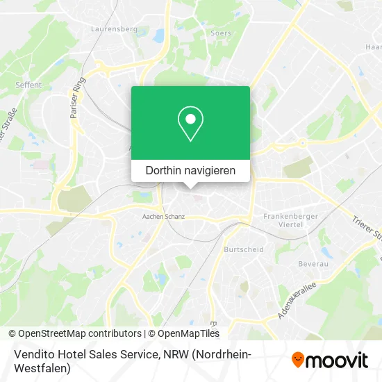 Vendito Hotel Sales Service Karte