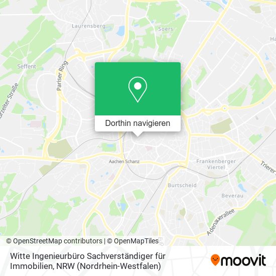 Witte Ingenieurbüro Sachverständiger für Immobilien Karte