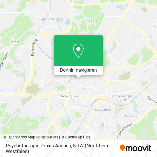 Psychotherapie Praxis Aachen Karte