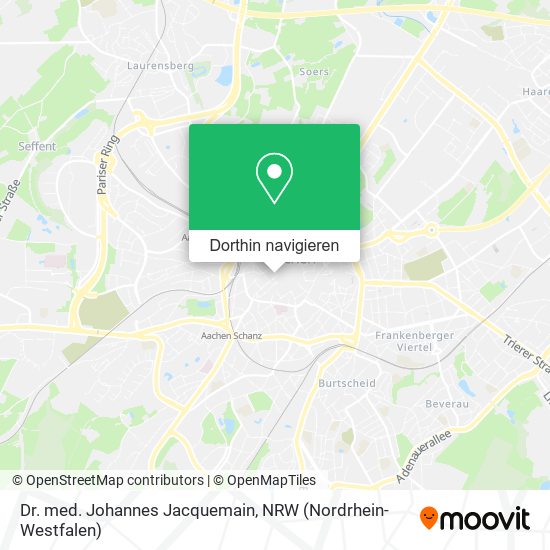 Dr. med. Johannes Jacquemain Karte