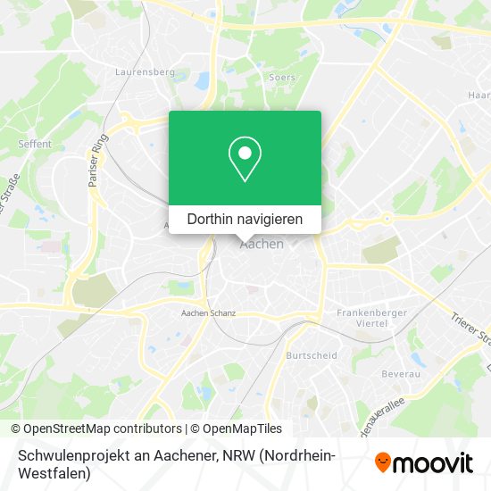 Schwulenprojekt an Aachener Karte