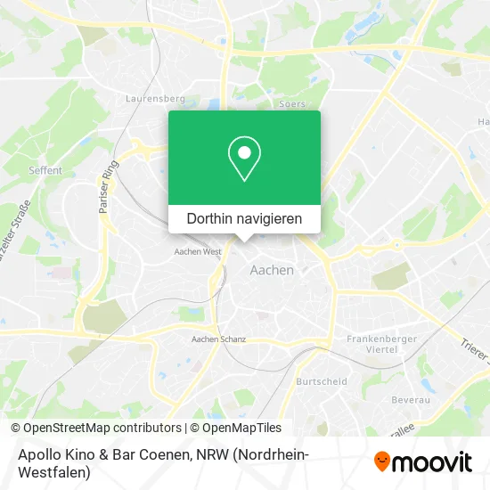 Apollo Kino & Bar Coenen Karte