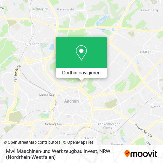 Mwi Maschinen-und Werkzeugbau Invest Karte