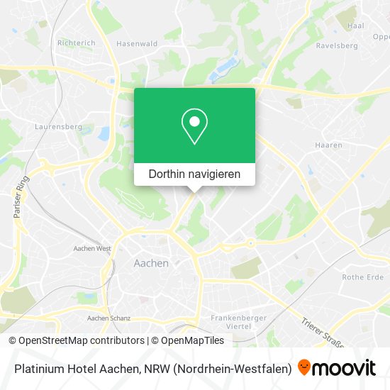 Platinium Hotel Aachen Karte