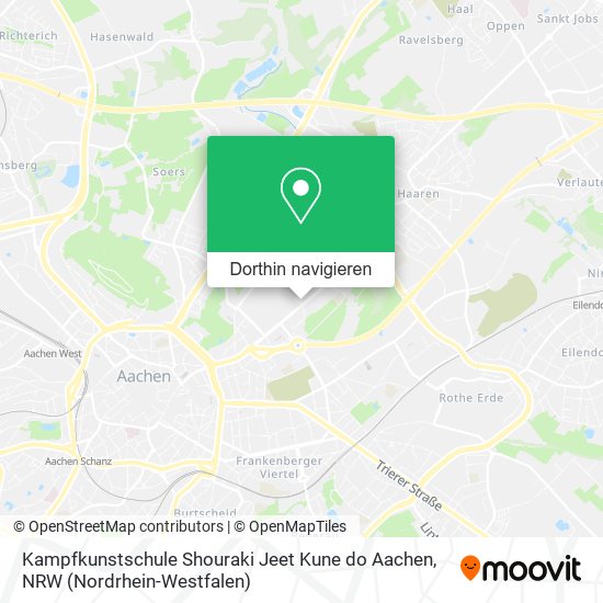 Kampfkunstschule Shouraki Jeet Kune do Aachen Karte