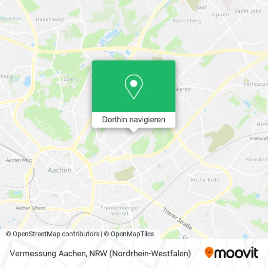 Vermessung Aachen Karte