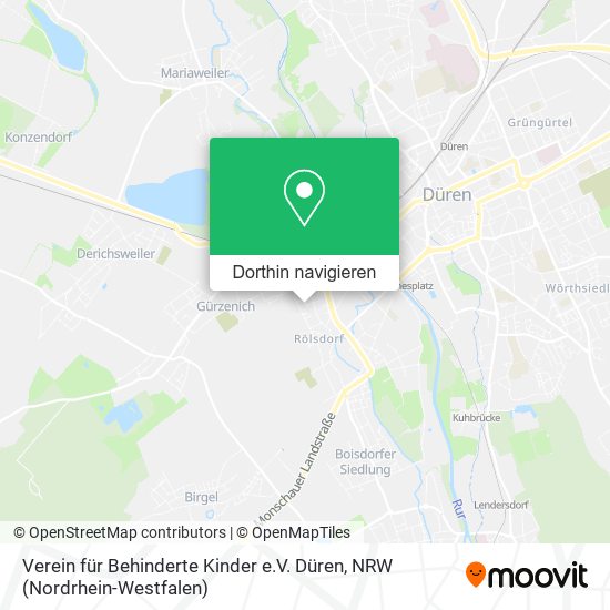Verein für Behinderte Kinder e.V. Düren Karte