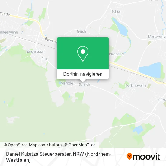 Daniel Kubitza Steuerberater Karte