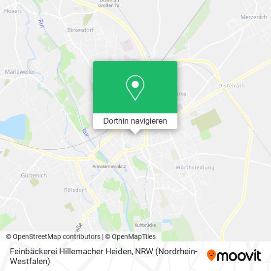 Feinbäckerei Hillemacher Heiden Karte