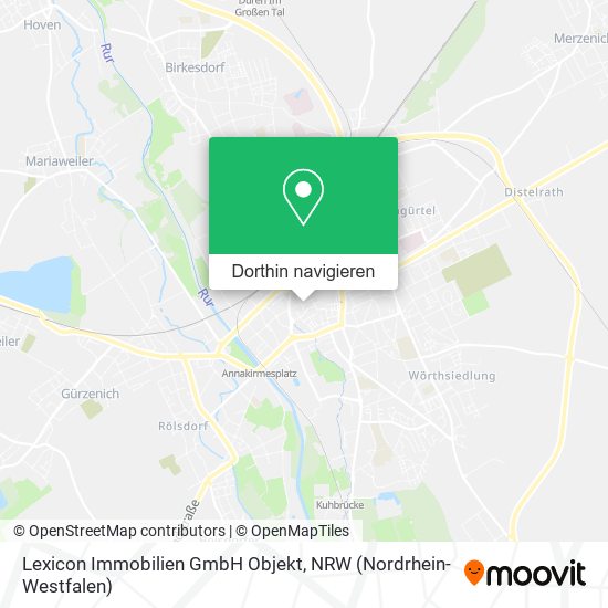 Lexicon Immobilien GmbH Objekt Karte