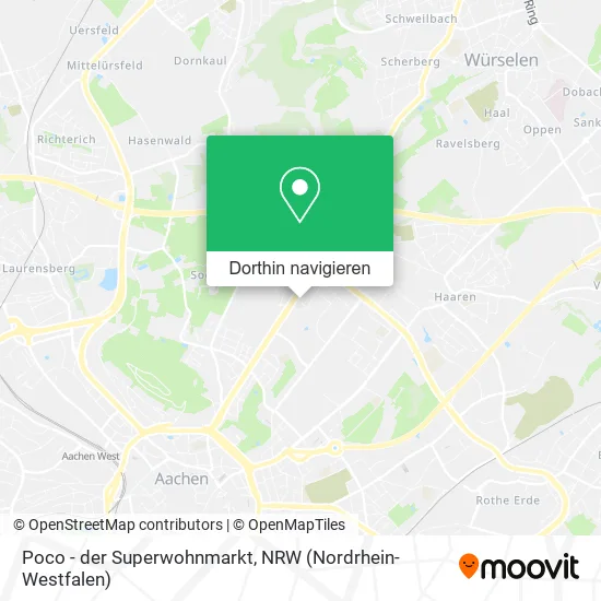 Poco - der Superwohnmarkt Karte