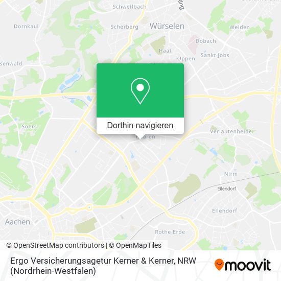 Ergo Versicherungsagetur Kerner & Kerner Karte