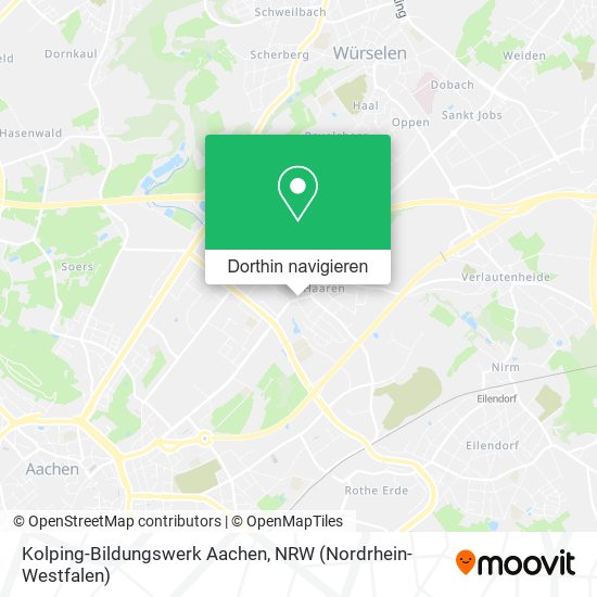 Kolping-Bildungswerk Aachen Karte