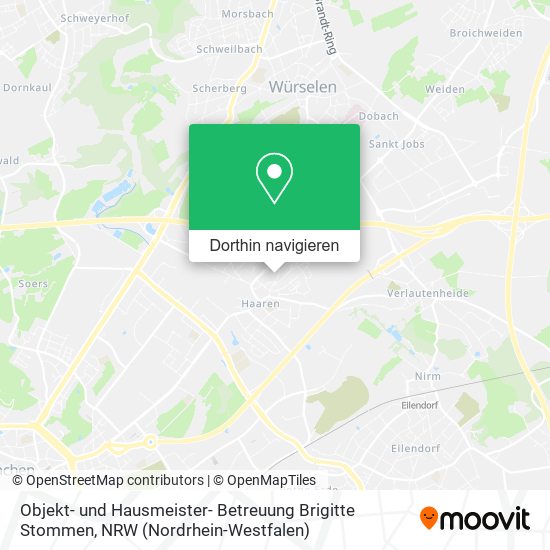 Objekt- und Hausmeister- Betreuung Brigitte Stommen Karte