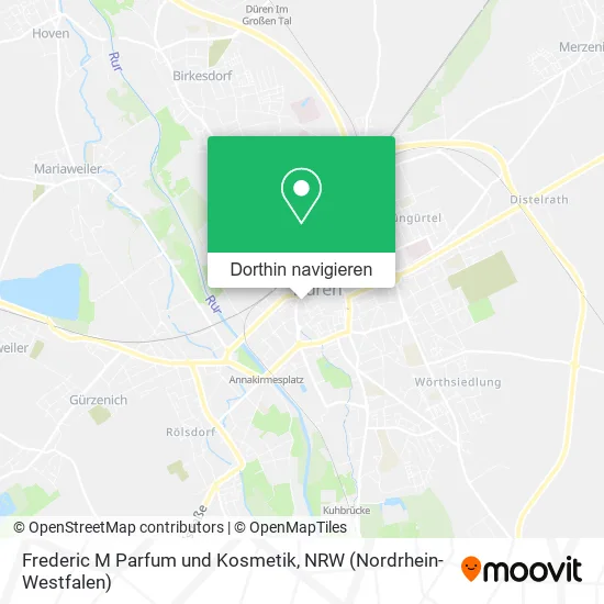 Frederic M Parfum und Kosmetik Karte