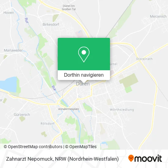 Zahnarzt Nepomuck Karte