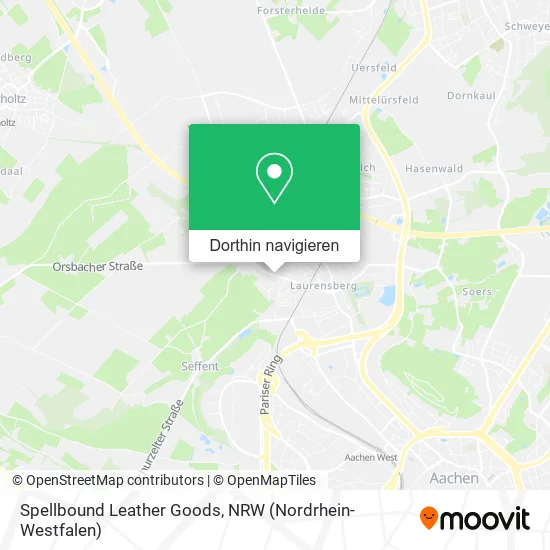 Spellbound Leather Goods Karte