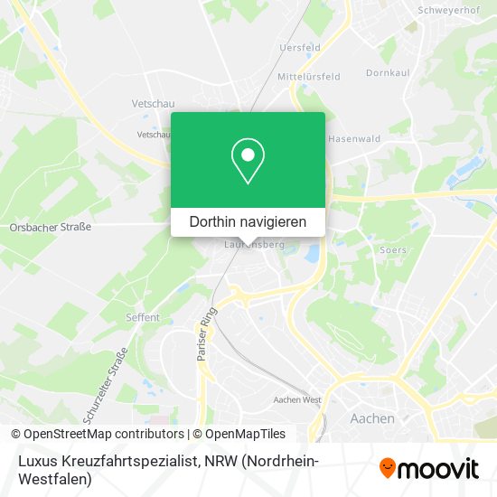 Luxus Kreuzfahrtspezialist Karte