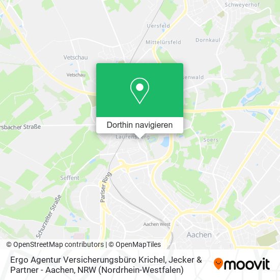 Ergo Agentur Versicherungsbüro Krichel, Jecker & Partner - Aachen Karte