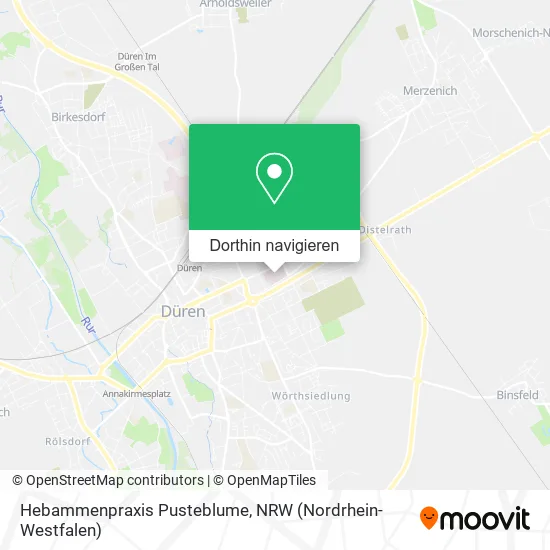 Hebammenpraxis Pusteblume Karte