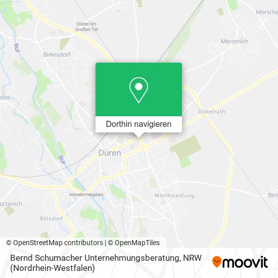Bernd Schumacher Unternehmungsberatung Karte