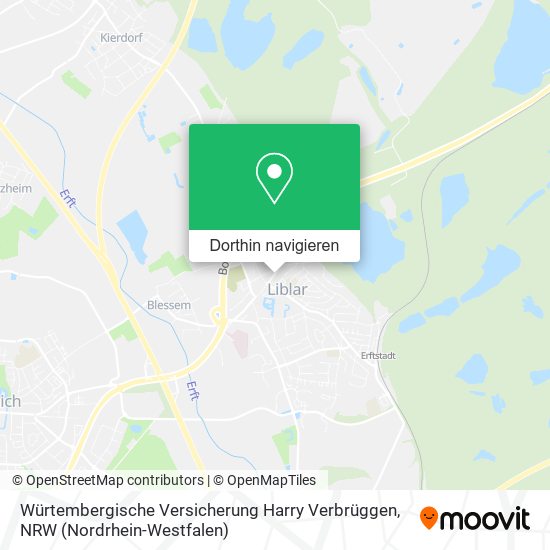 Würtembergische Versicherung Harry Verbrüggen Karte