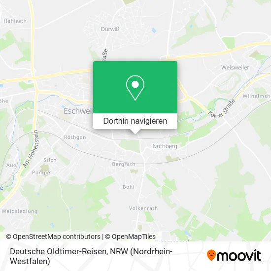 Deutsche Oldtimer-Reisen Karte