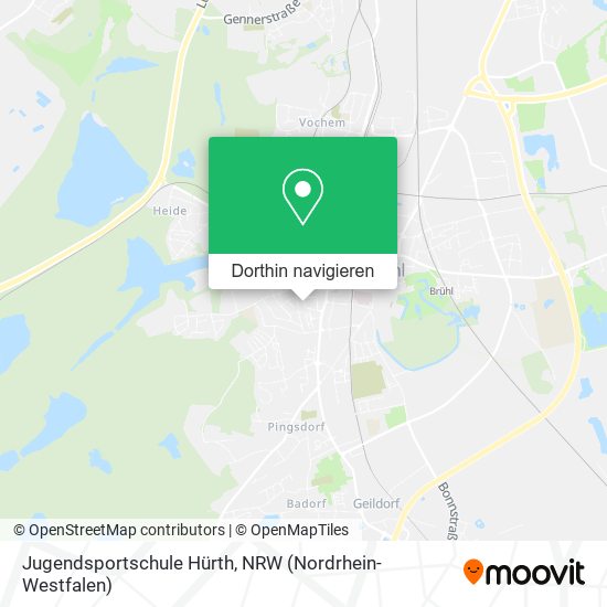Jugendsportschule Hürth Karte