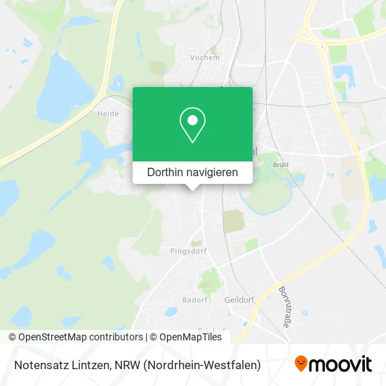 Notensatz Lintzen Karte