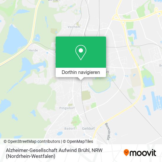 Alzheimer-Gesellschaft Aufwind Brühl Karte