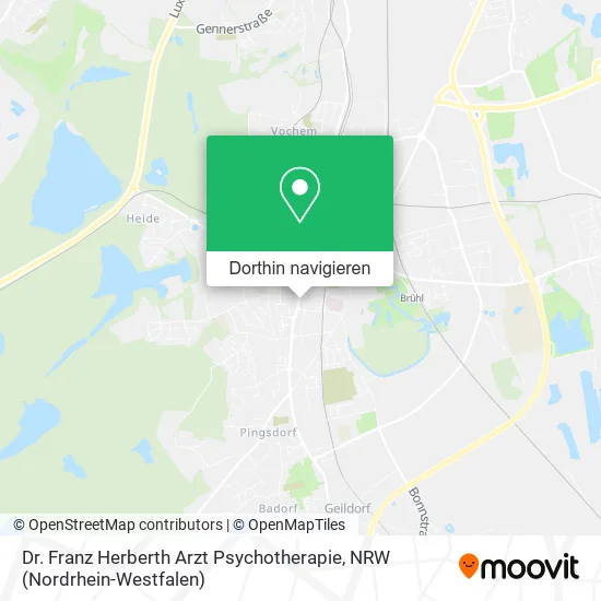 Dr. Franz Herberth Arzt Psychotherapie Karte