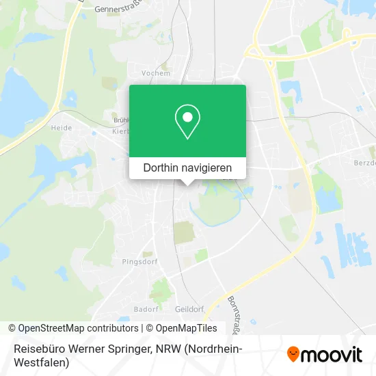 Reisebüro Werner Springer Karte