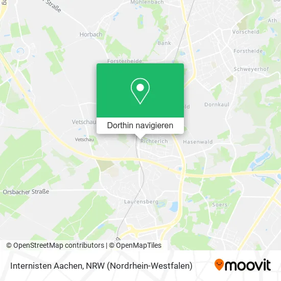 Internisten Aachen Karte
