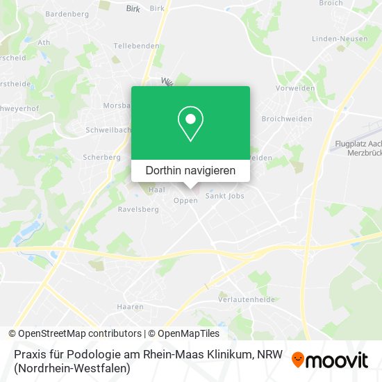 Praxis für Podologie am Rhein-Maas Klinikum Karte