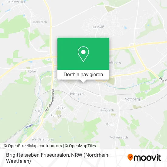 Brigitte sieben Friseursalon Karte