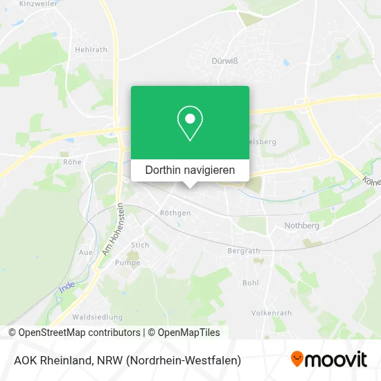 AOK Rheinland Karte