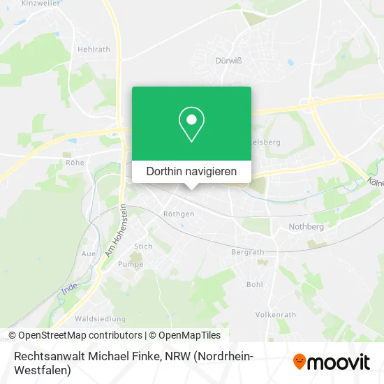 Rechtsanwalt Michael Finke Karte