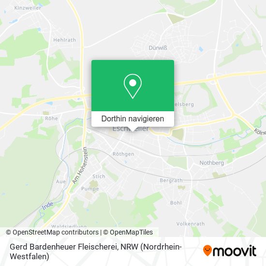 Gerd Bardenheuer Fleischerei Karte