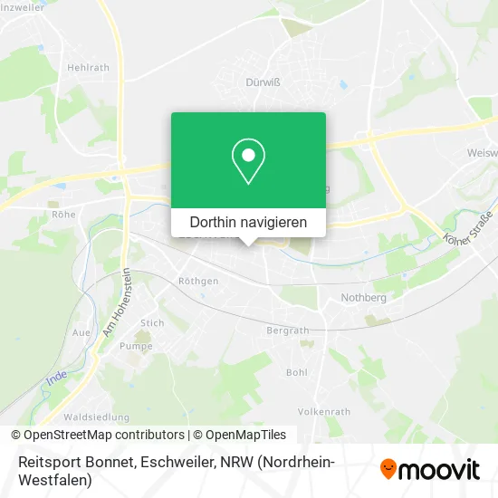 Reitsport Bonnet, Eschweiler Karte