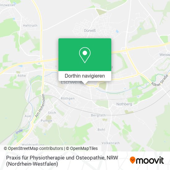 Praxis für Physiotherapie und Osteopathie Karte