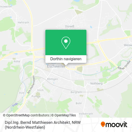 Dipl.Ing. Bernd Matthiesen Architekt Karte