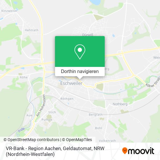 VR-Bank - Region Aachen, Geldautomat Karte