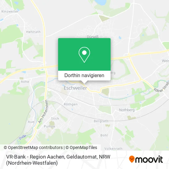 VR-Bank - Region Aachen, Geldautomat Karte